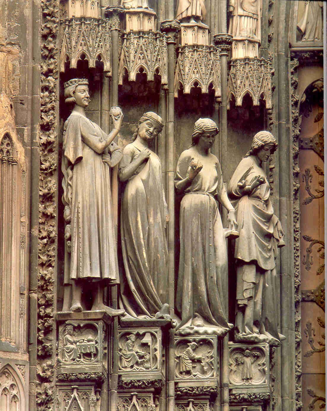 Искусство средних веков живопись и архитектура. Скульптура готического собора в Шартре.
