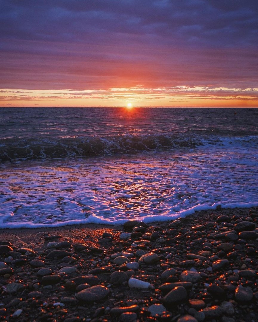 Закат на море