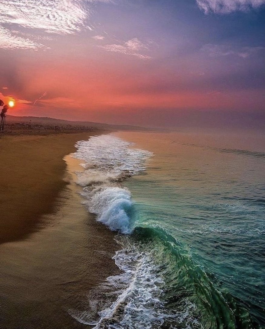 Закат на море