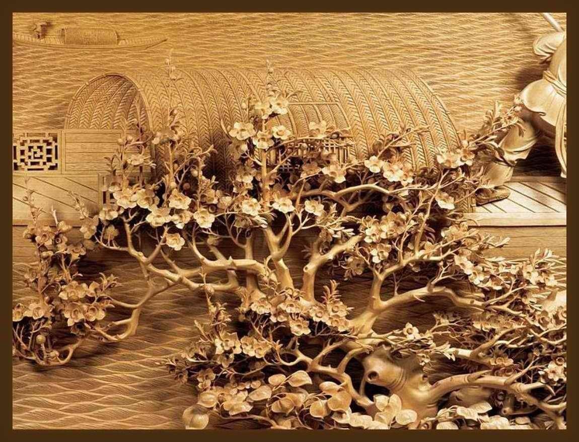 Китай — резьба Dongyang