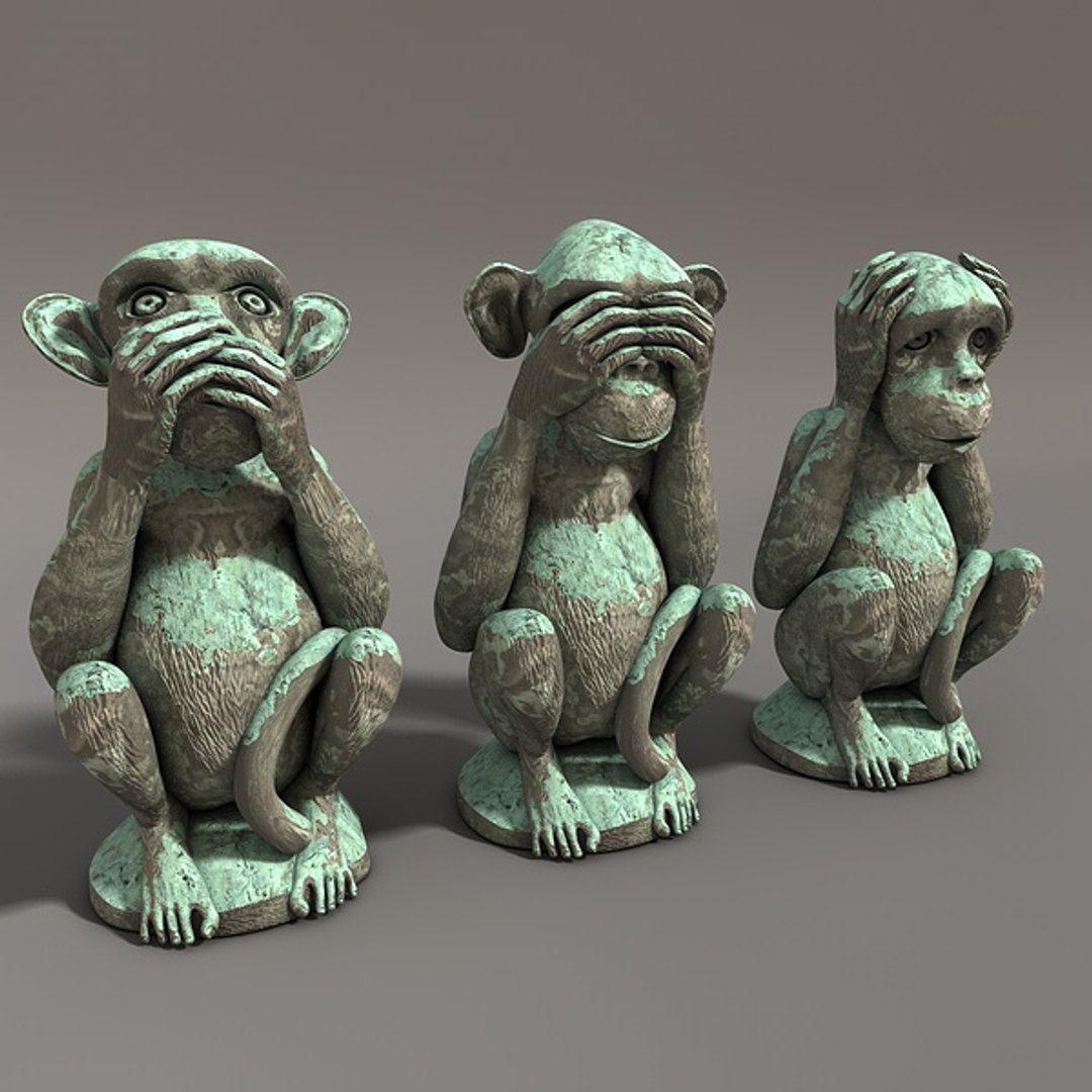 Обезьяна 3d модель