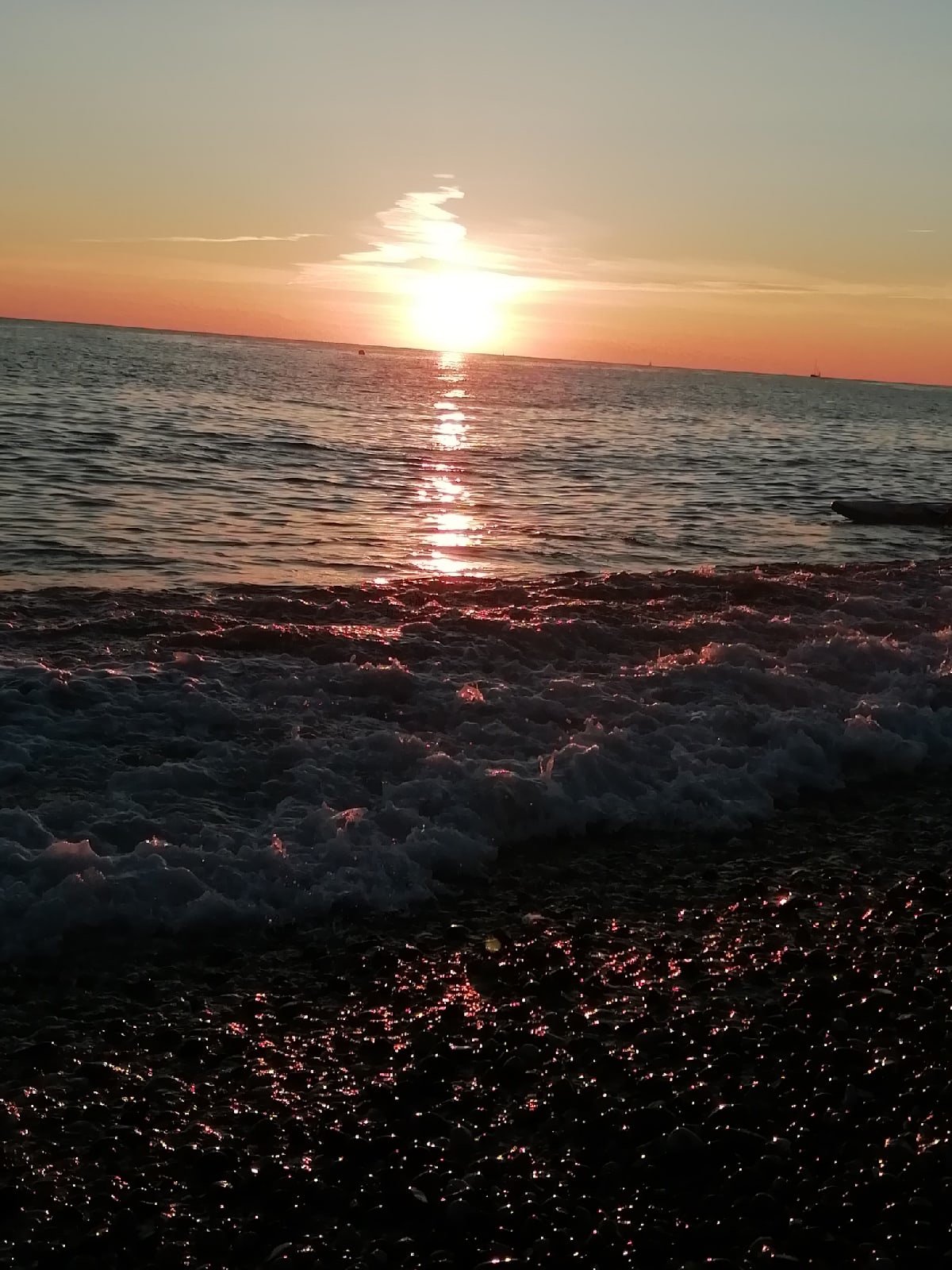 Закат на черном море