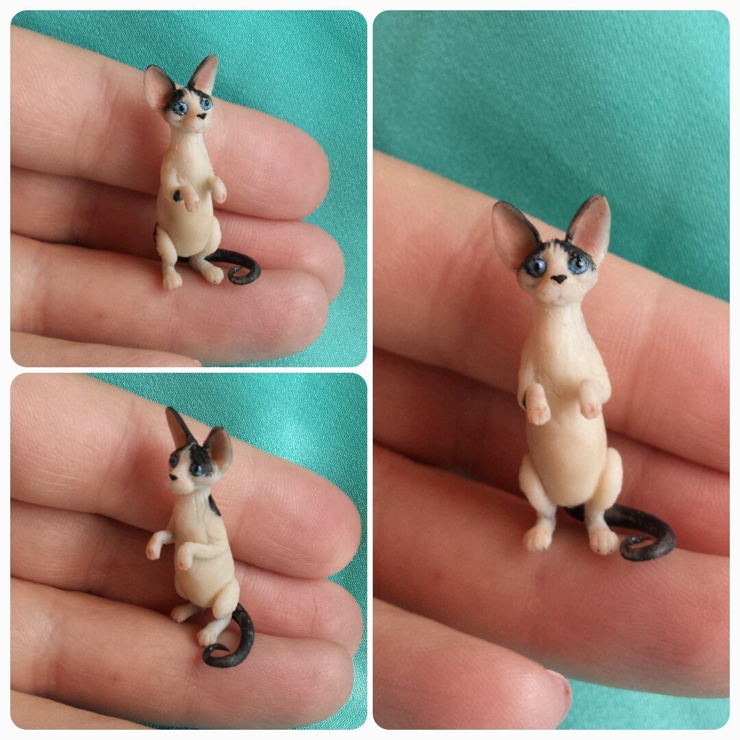 Шарнирные котики из глины