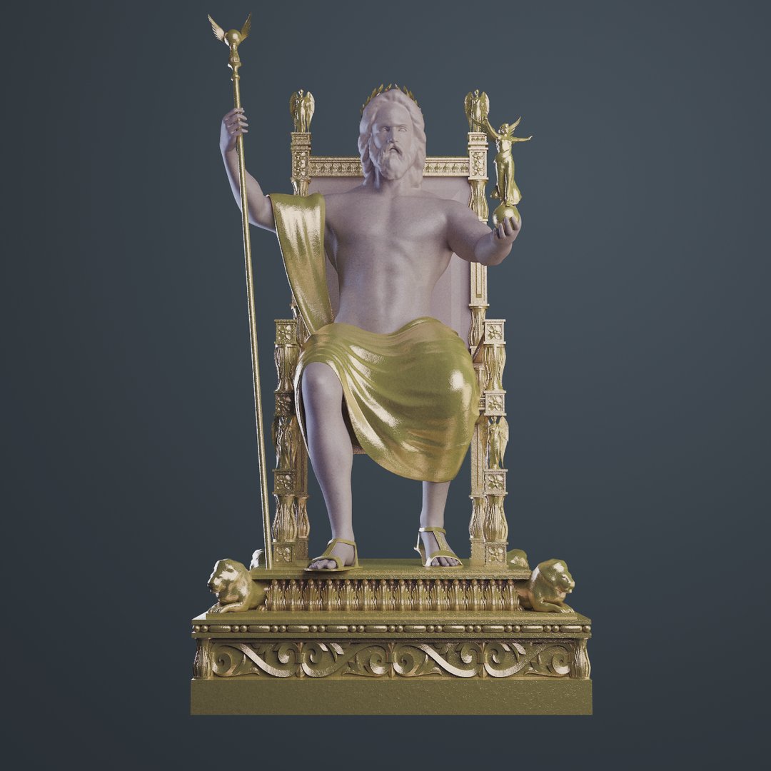 Зевс 3 d model