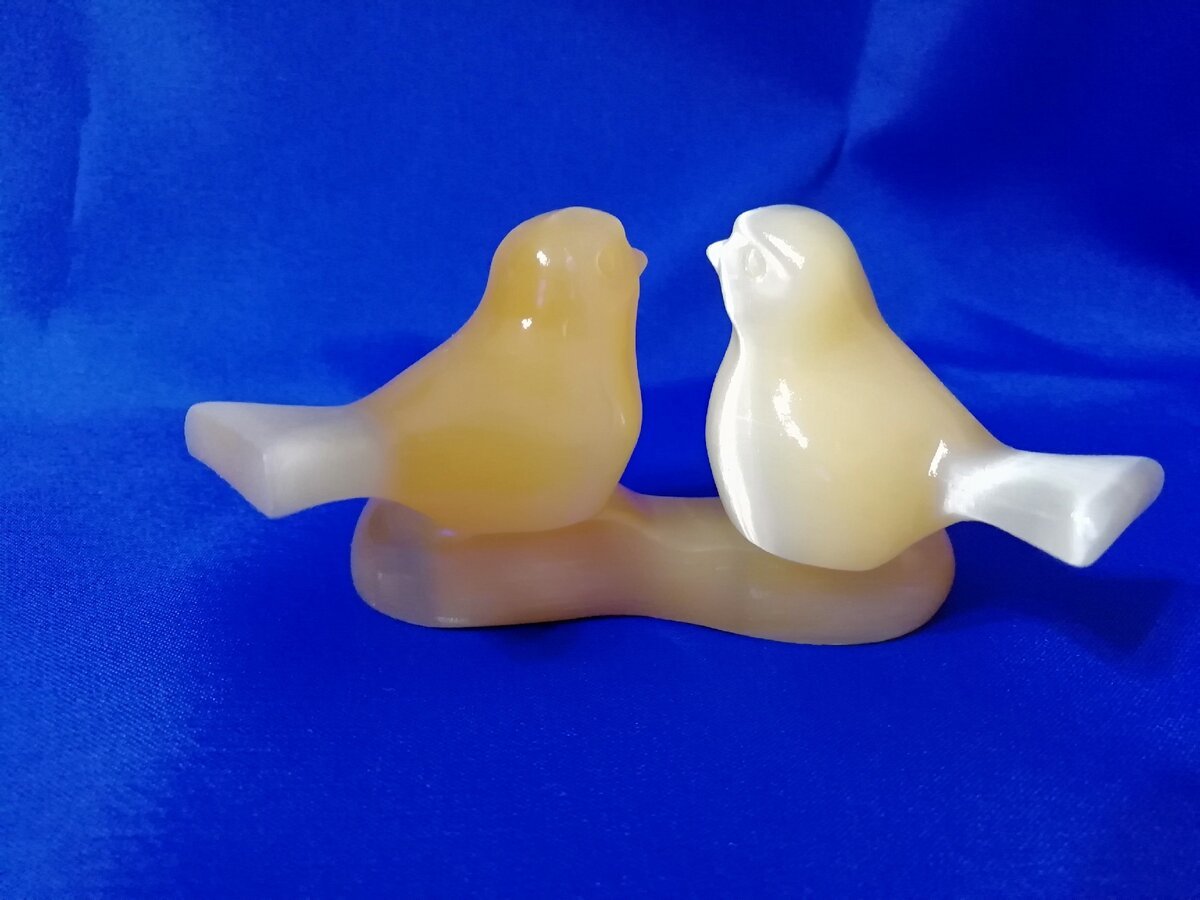 Фигурки птиц из селенита