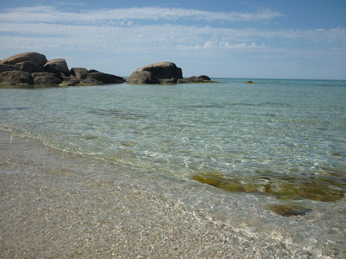 Каспийское море голубая бухта