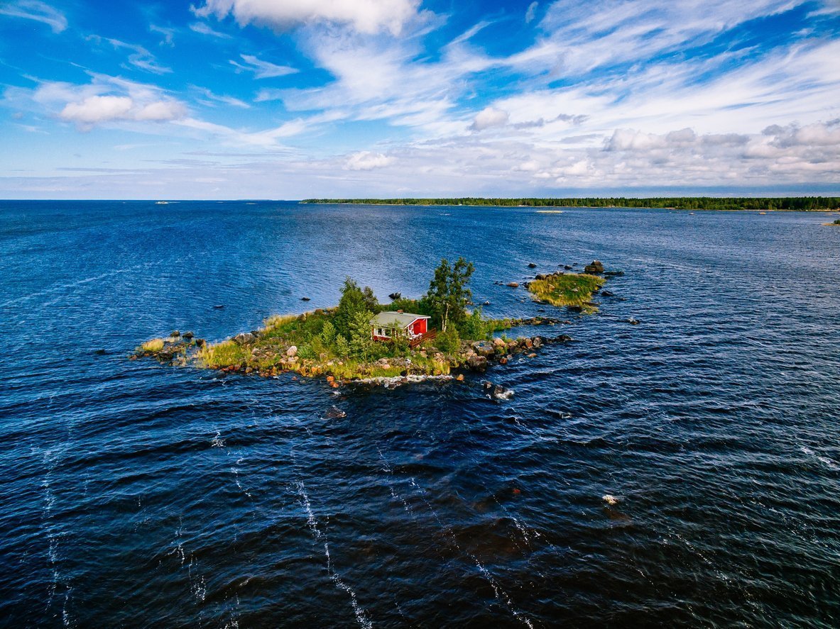 Финляндия маленькие острова в море