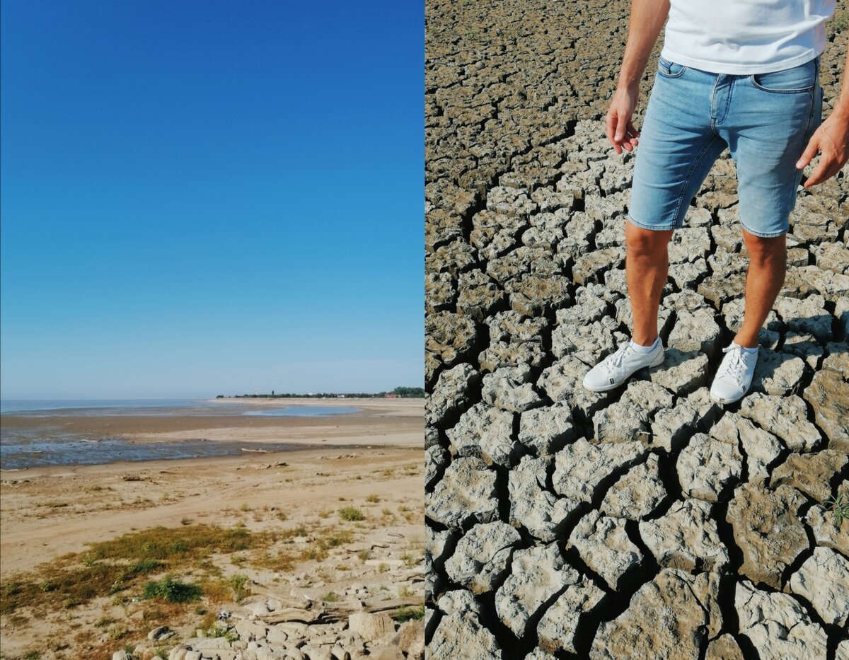 Водохранилище Краснодар обмелело