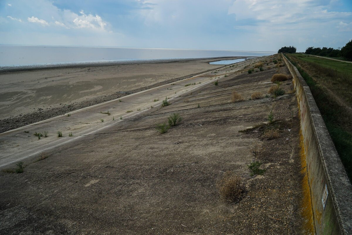 Краснодарское водохранилище пересохло 2020