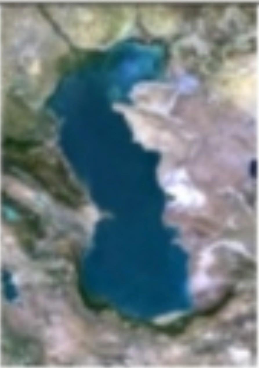 Каспийское море снимок со спутника