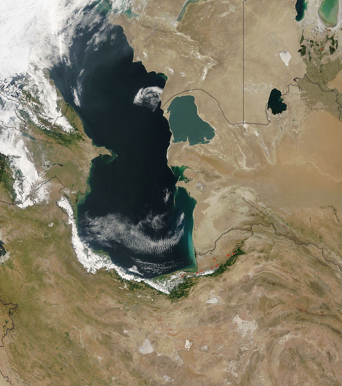 Каспийское море залив Кара-Богаз-гол