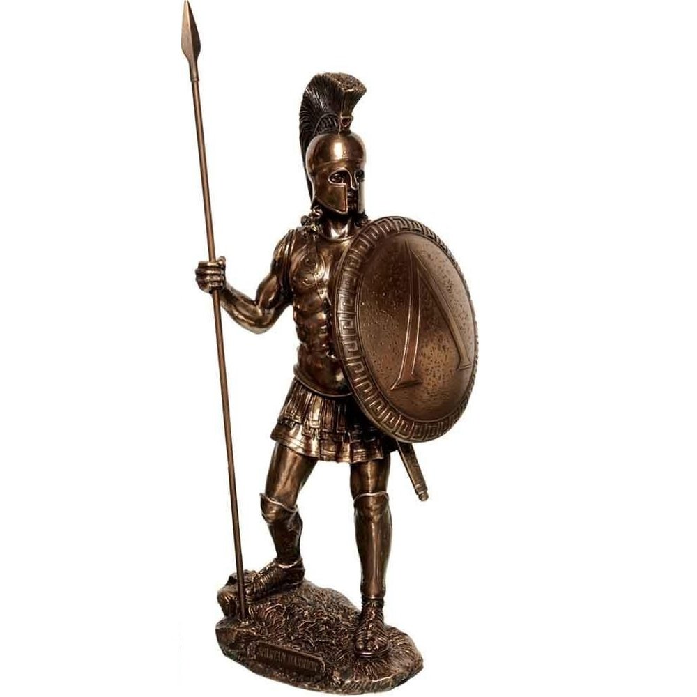 Spartan Warrior Statue Bronze