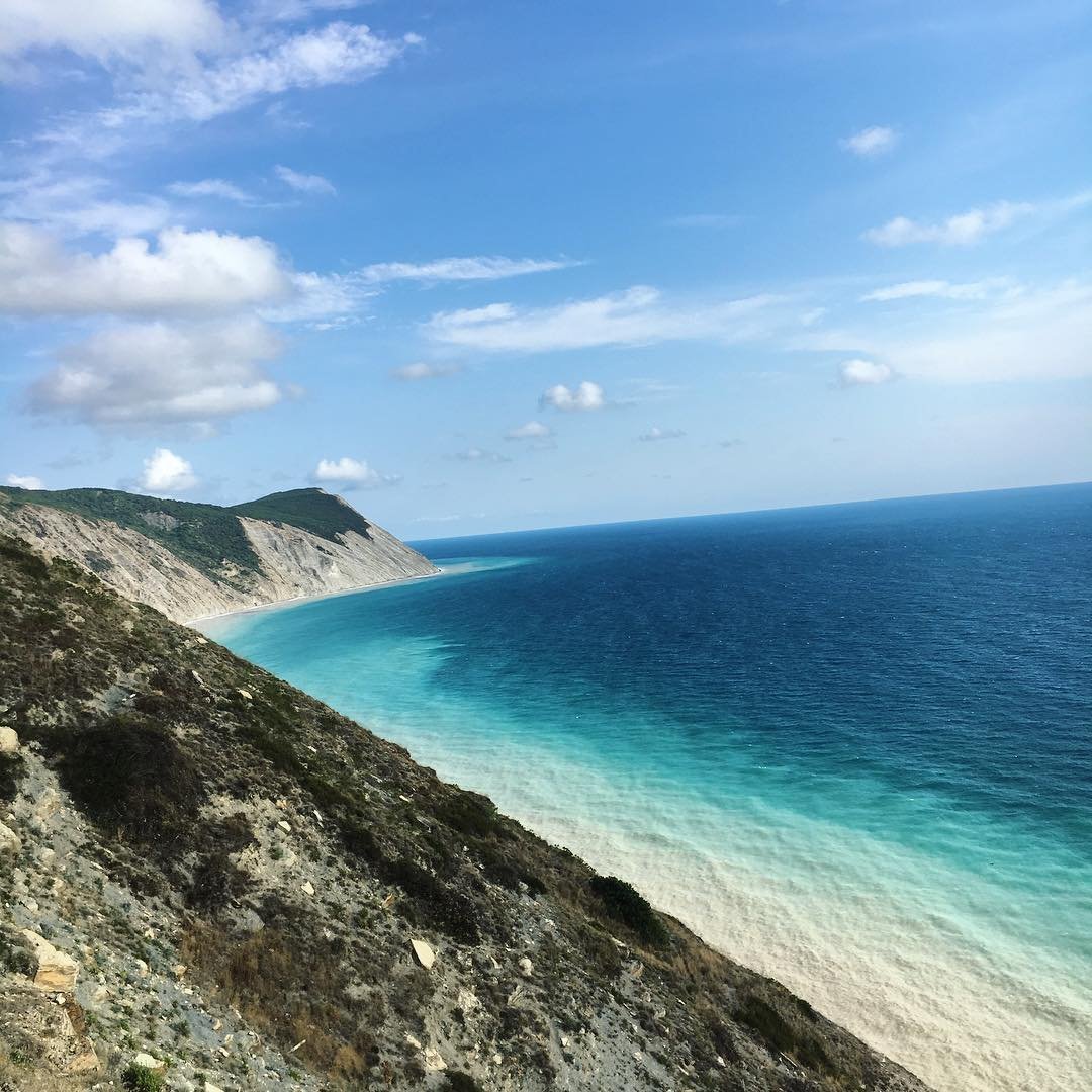 Черное море Анапа высокий берег