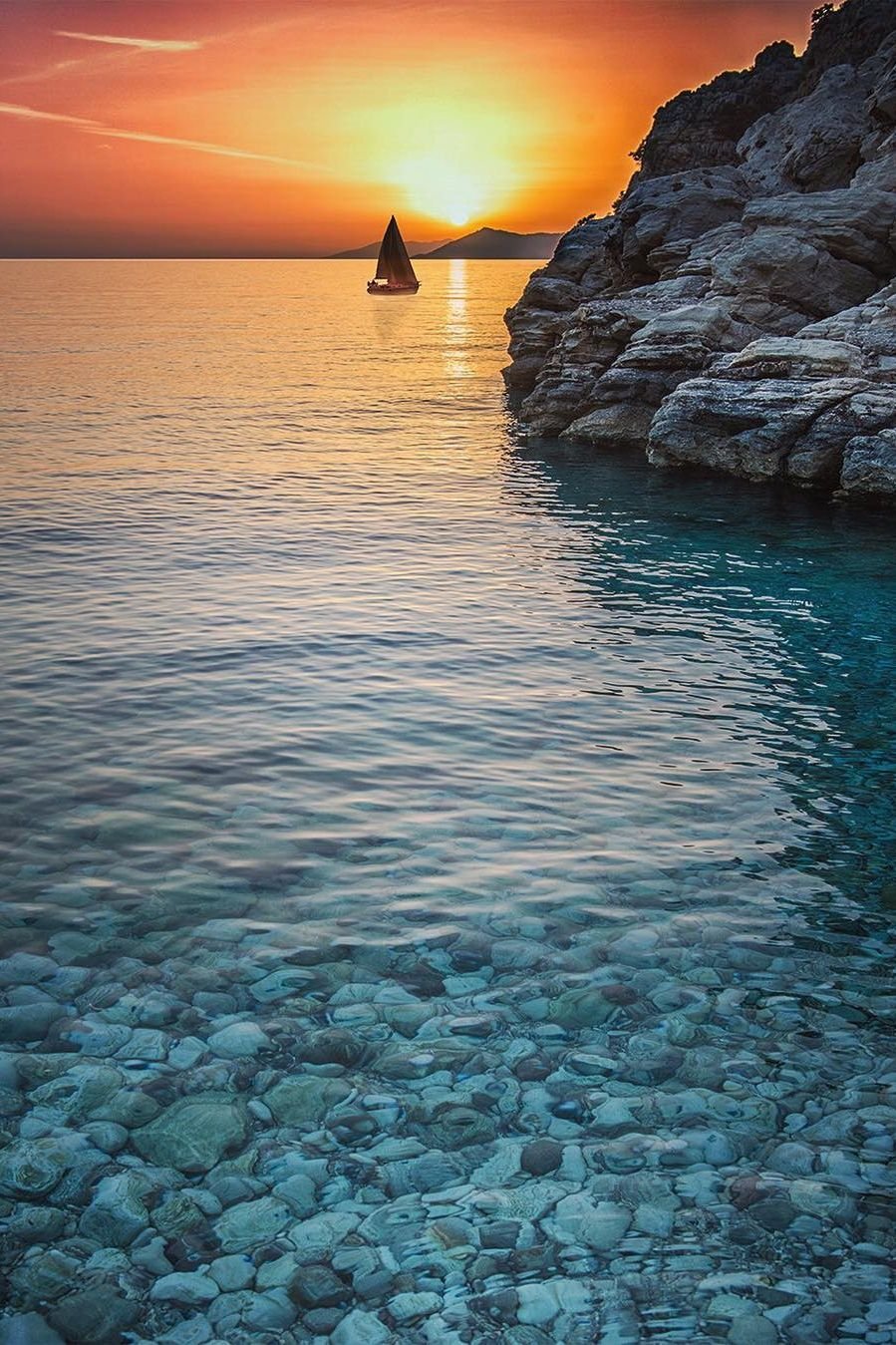 Красивый вид на море