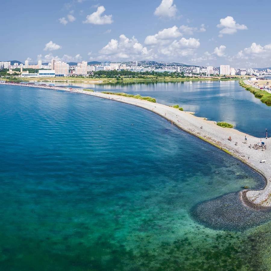 Пляж Суджукская коса Новороссийск