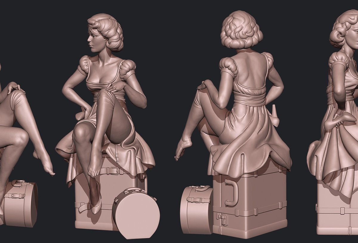 Скульптура 3d модель