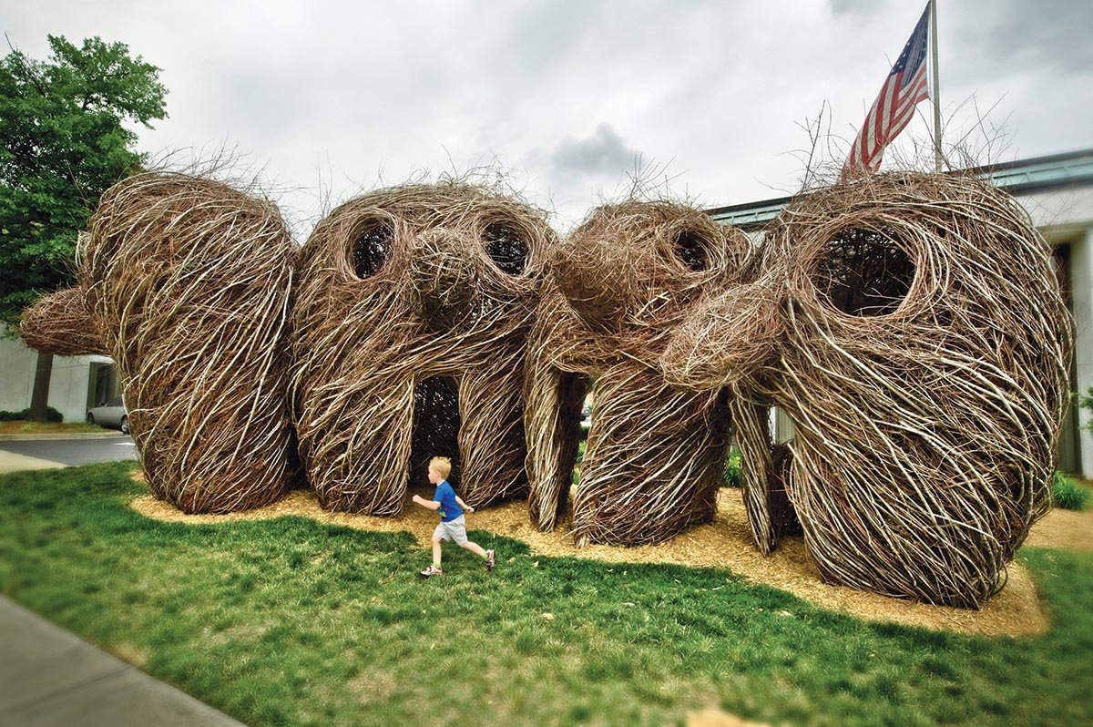 Скульптуры Patrick Dougherty