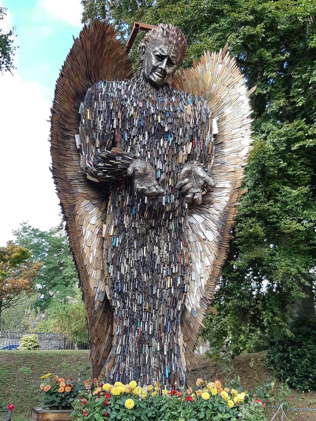 Knife Angel Statue