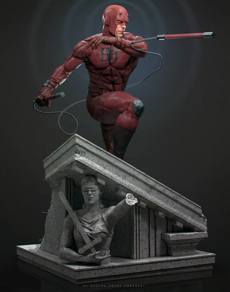 Marvel герой скульптура