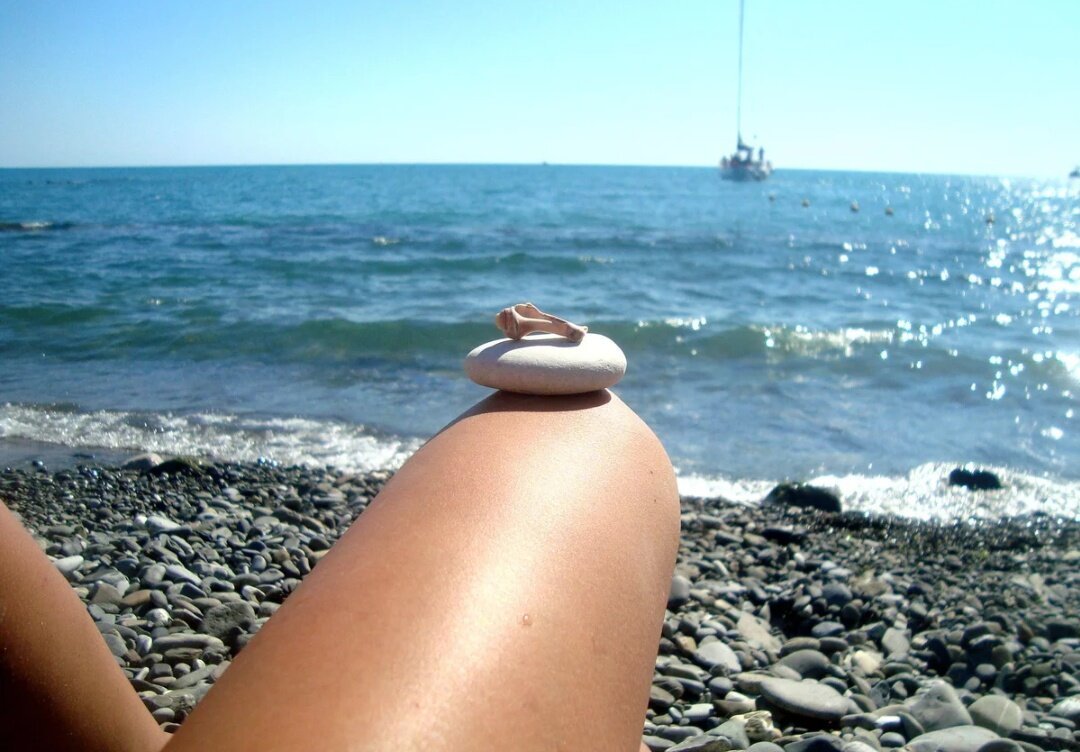 Фотосессия на море галька