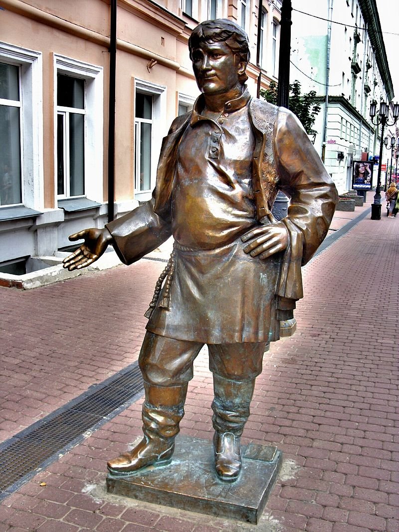 Нижегородский купец скульптура Нижний Новгород