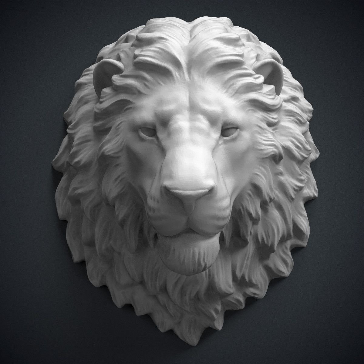 Lion Sculpture 3d model