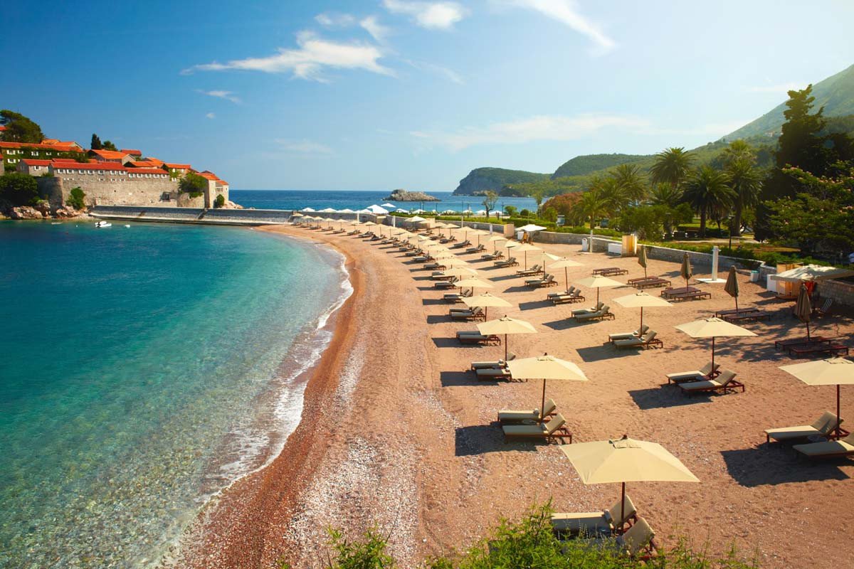 Sveti Stefan Черногория пляжи