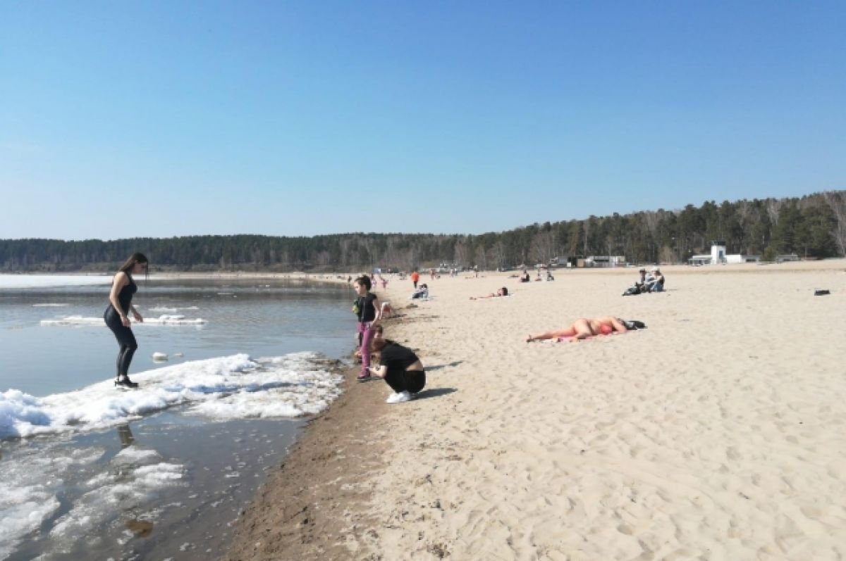 Обское море в апреле