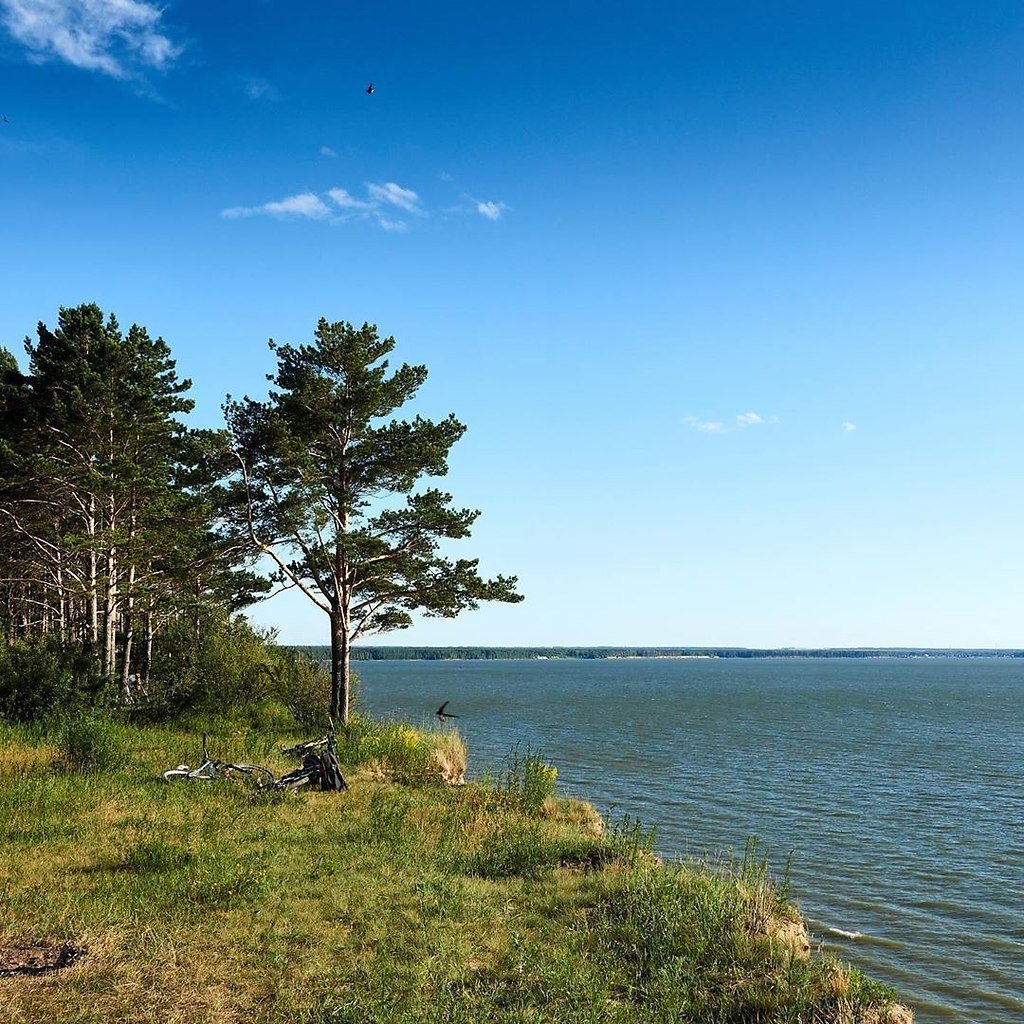 Берег Обского моря Новосибирск
