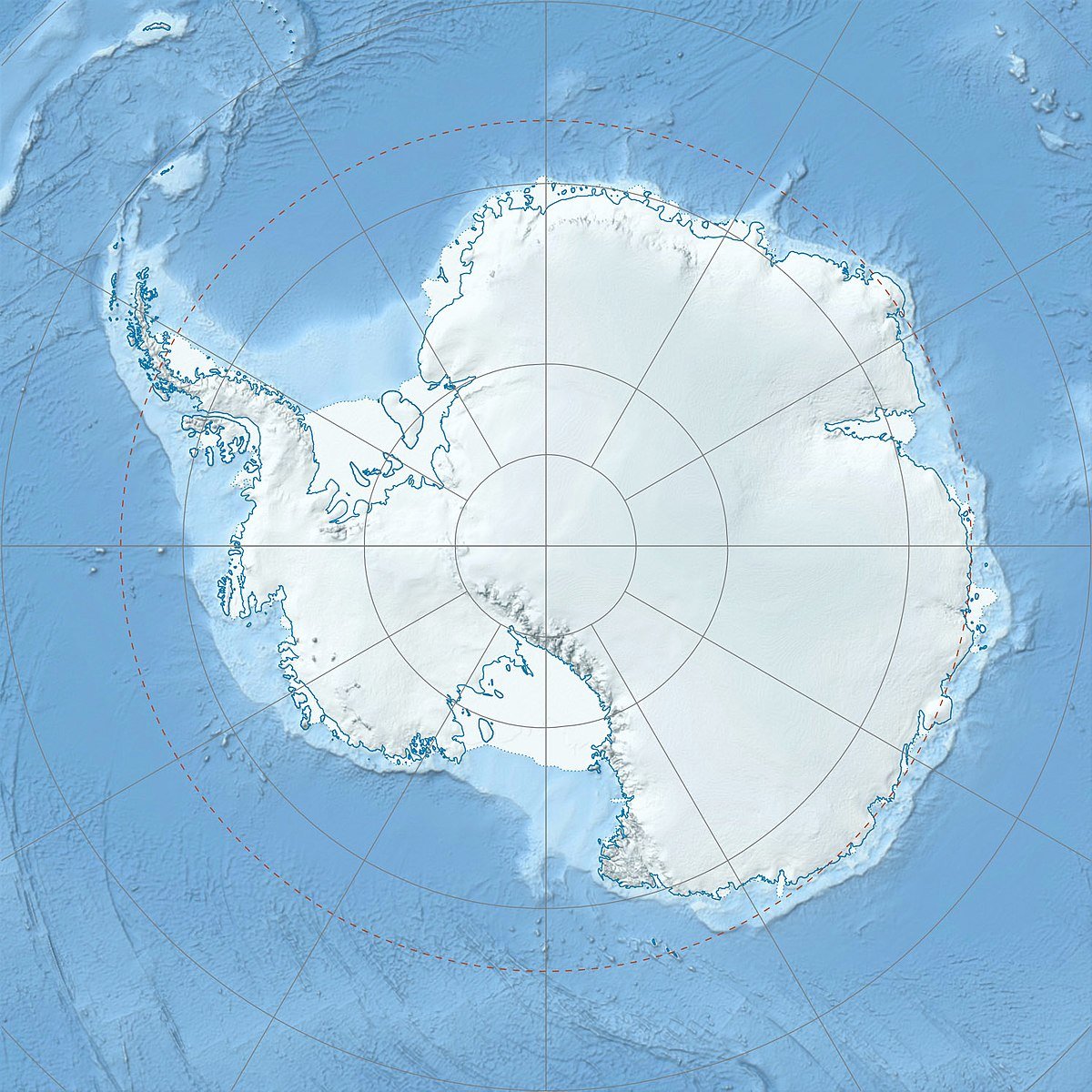 Море Беллинсгаузена — ; море Амундсена —