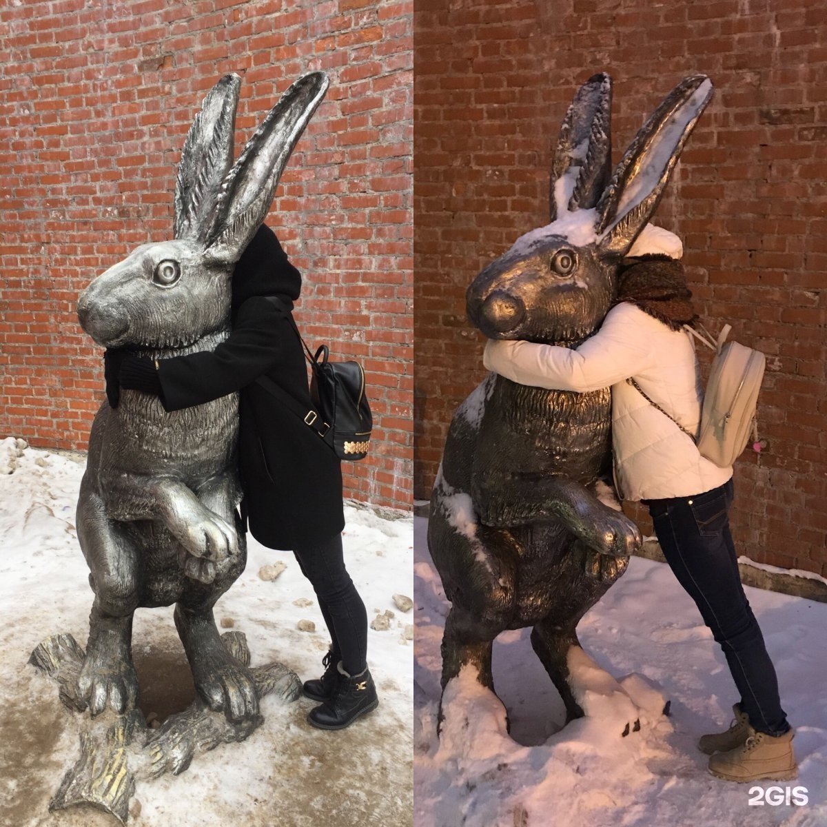 Одетый заяц скульптура