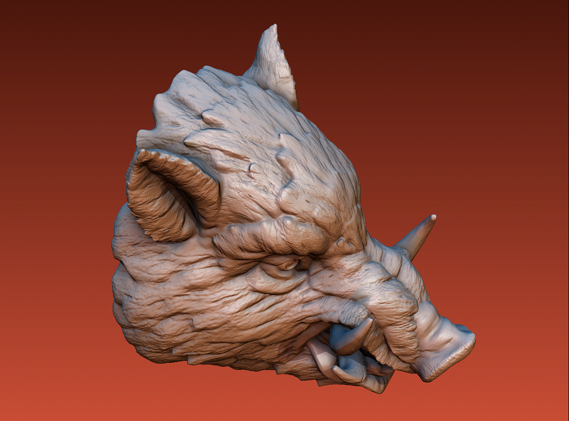Boar head 3d model