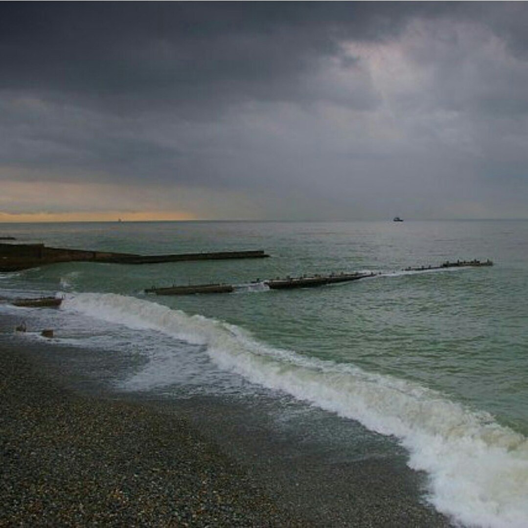 Черное море зимой Сочи