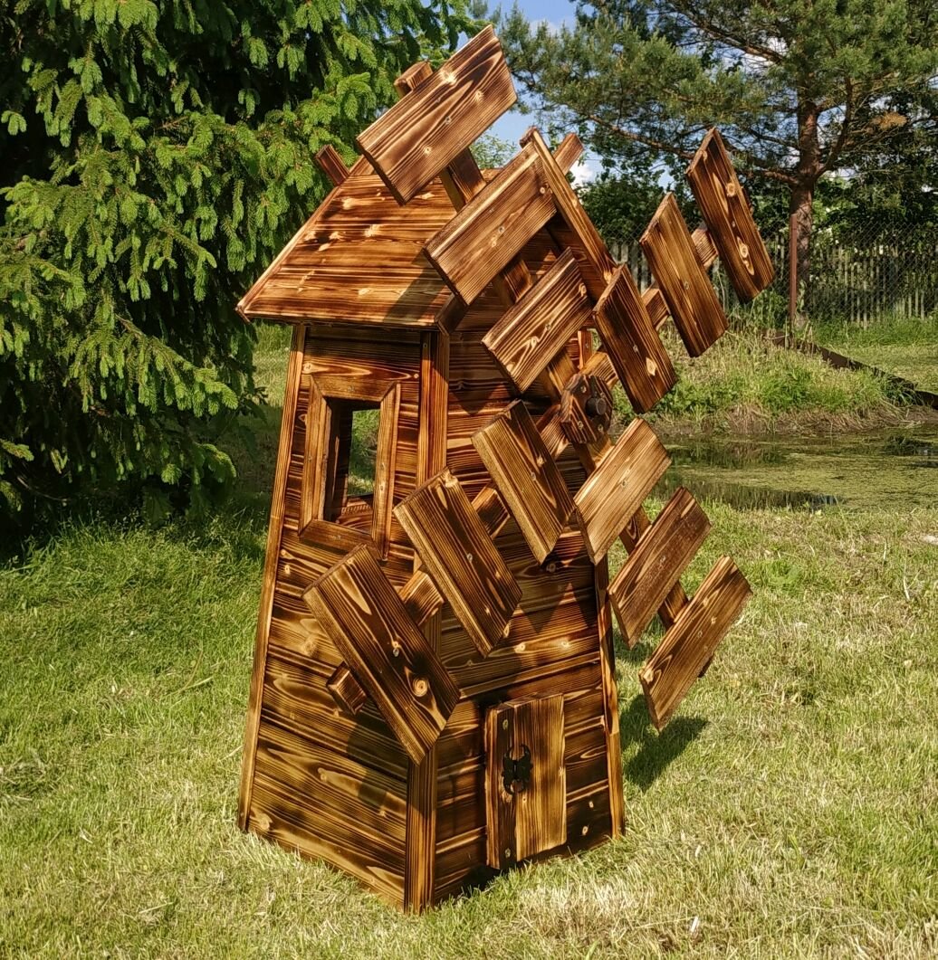 Садовая скульптура мельница
