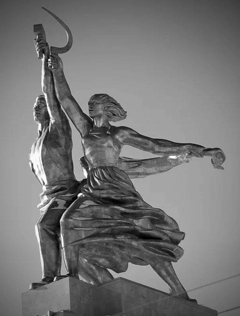 Вера Мухина рабочий и колхозница эскиз