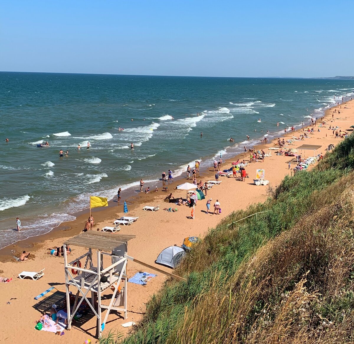 Азовское море поселок Кучугуры