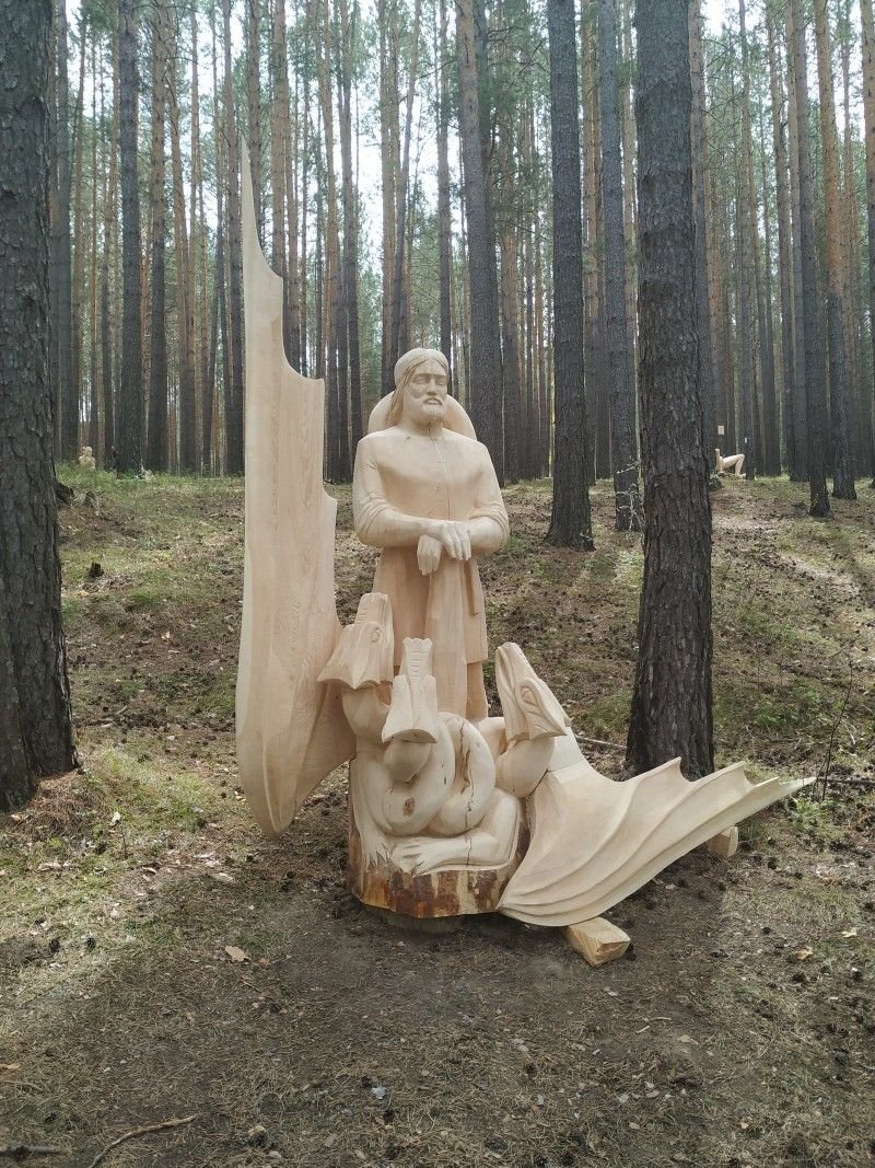 Парк деревянных скульптур Лукоморье Рязань