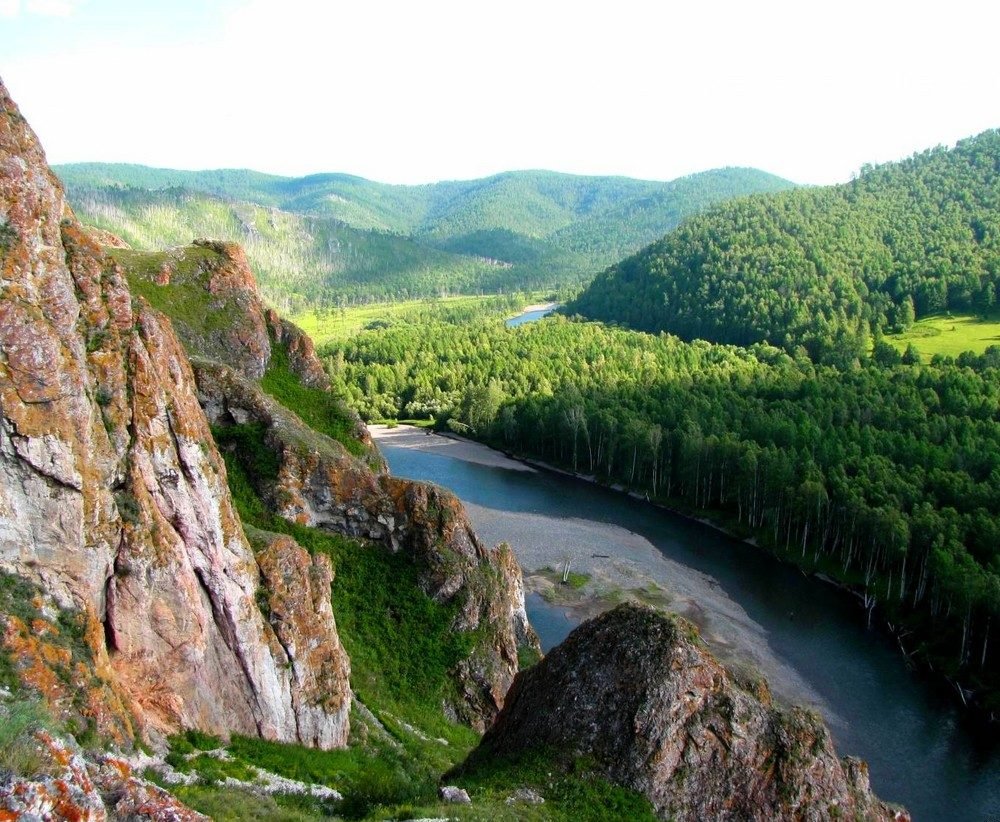 Река белый Июс Хакасия