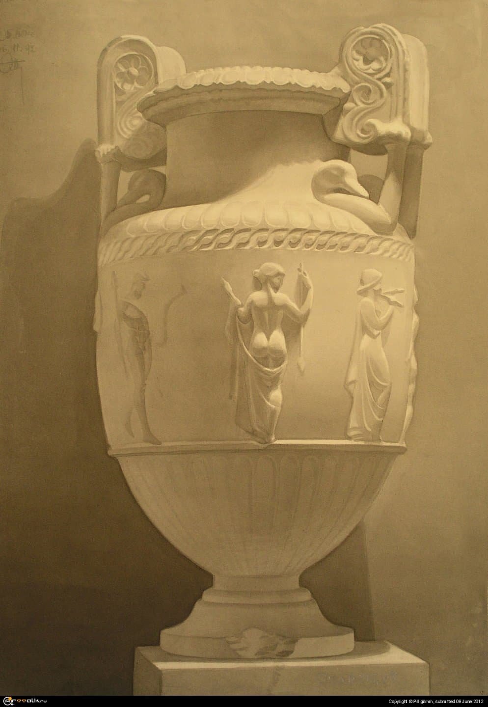 Амфора , гипс (арт.50-555)