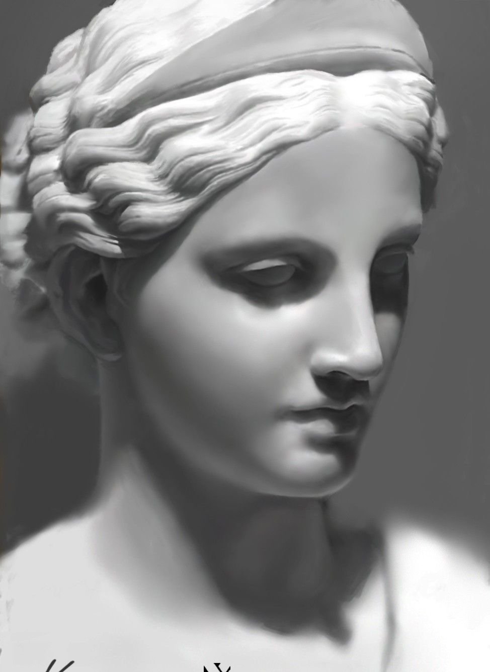 Античная скульптура голова