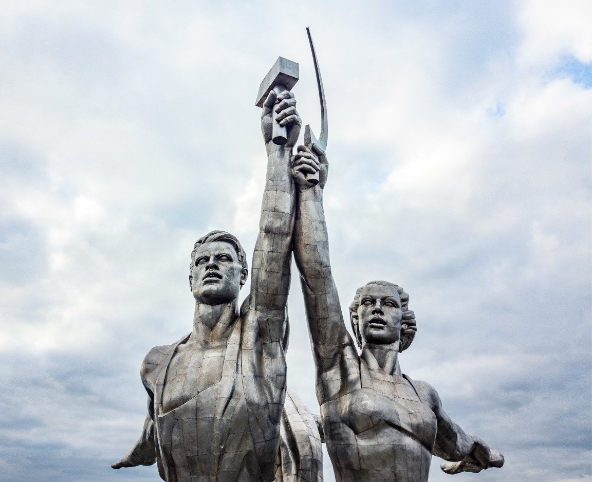 Вера Мухина рабочий и колхозница