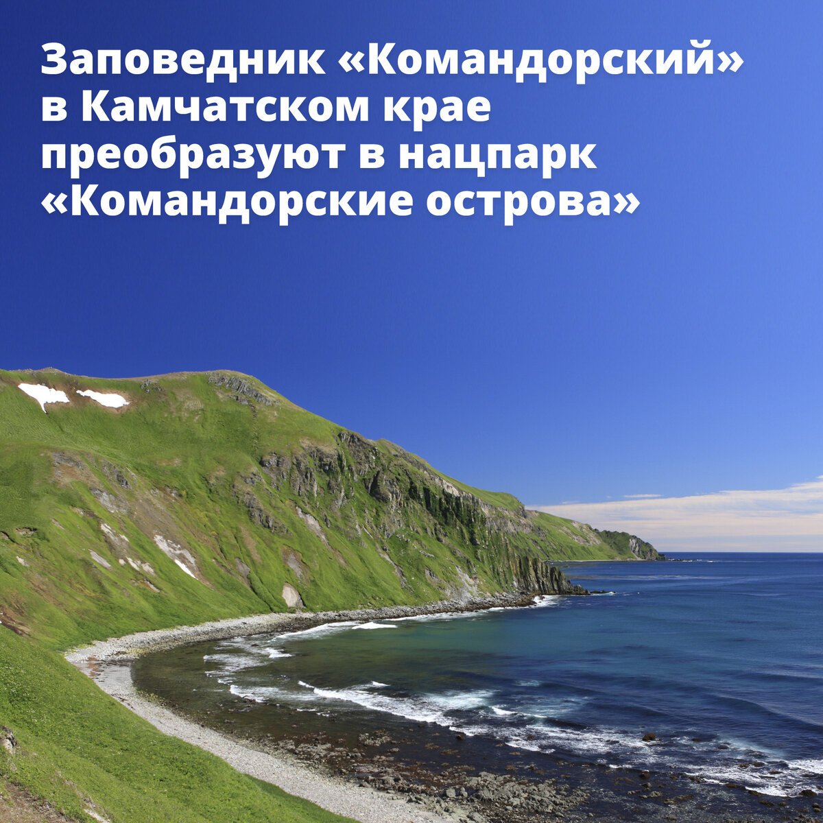 Площадь Командорского заповедника