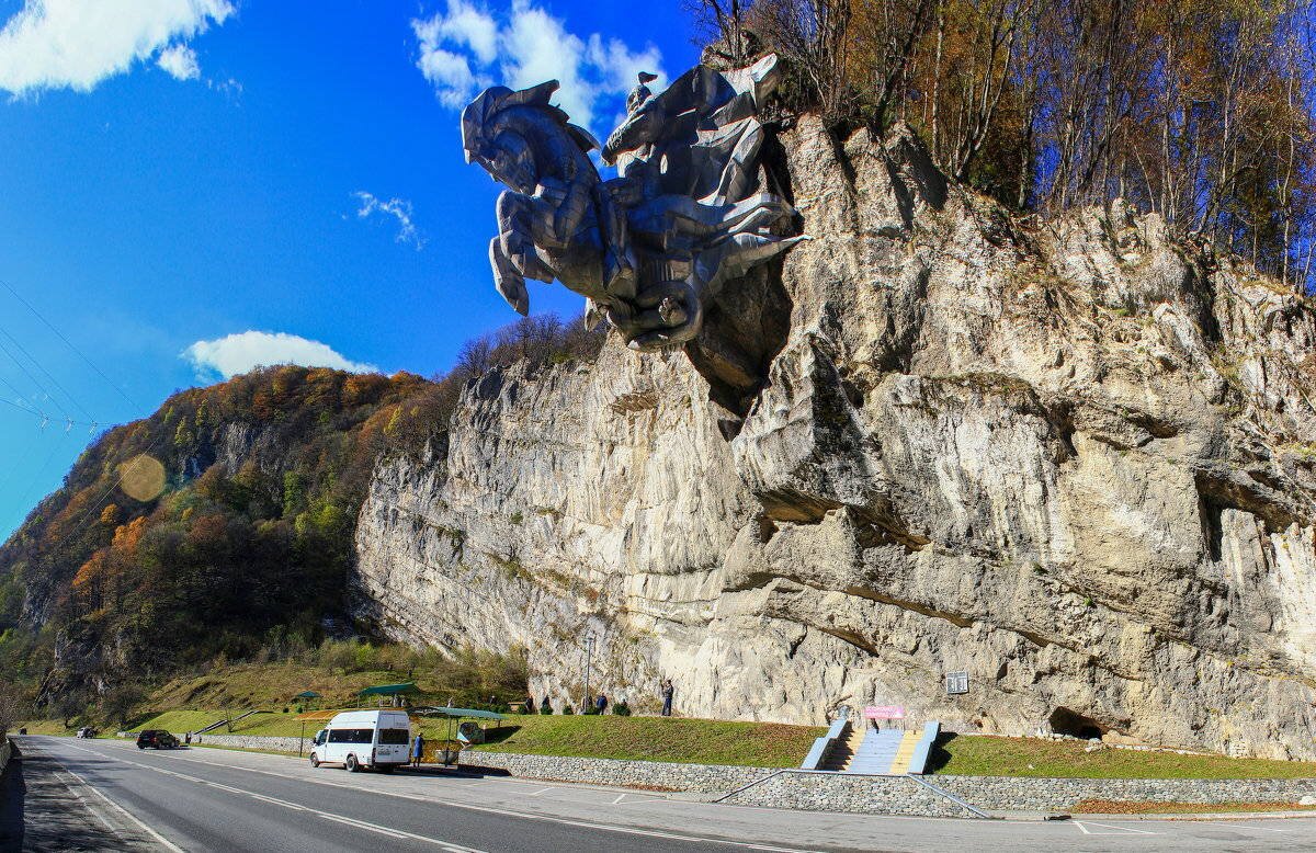 Северная Осетия памятник Уастырджи