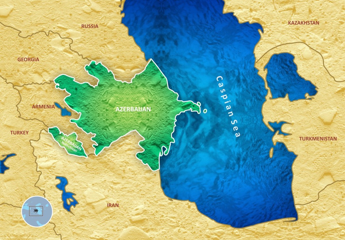 Каспийского моря на карте Туркменистана