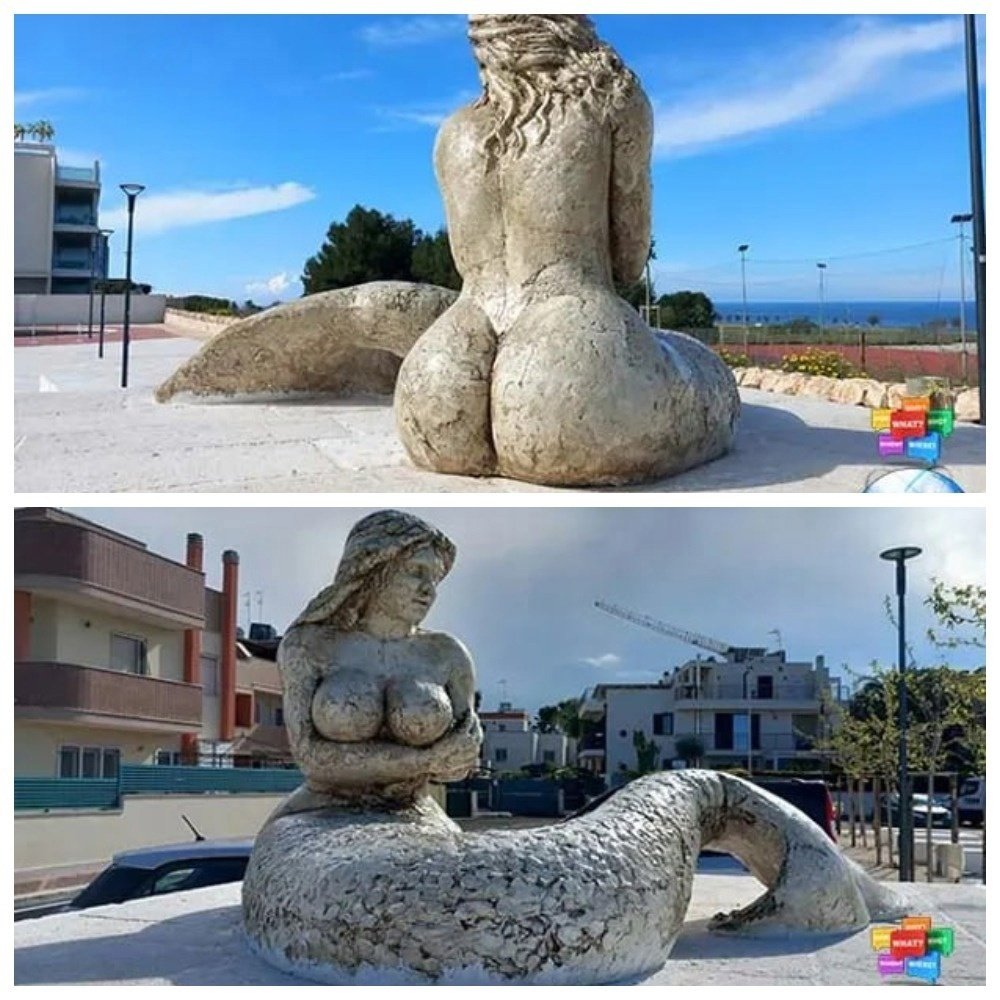 Скульптура русалочка
