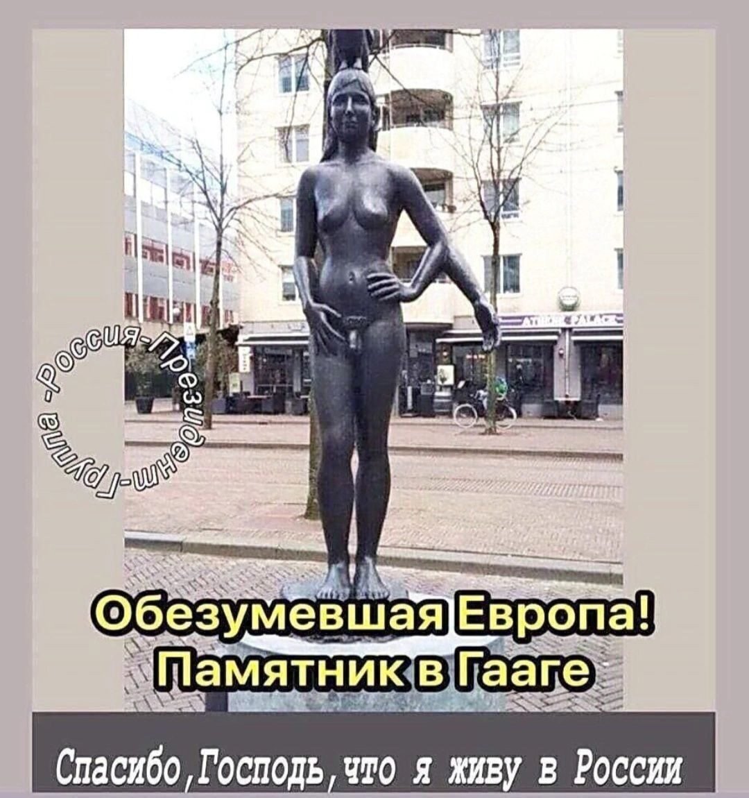 Памятник в Гааге гермафродит