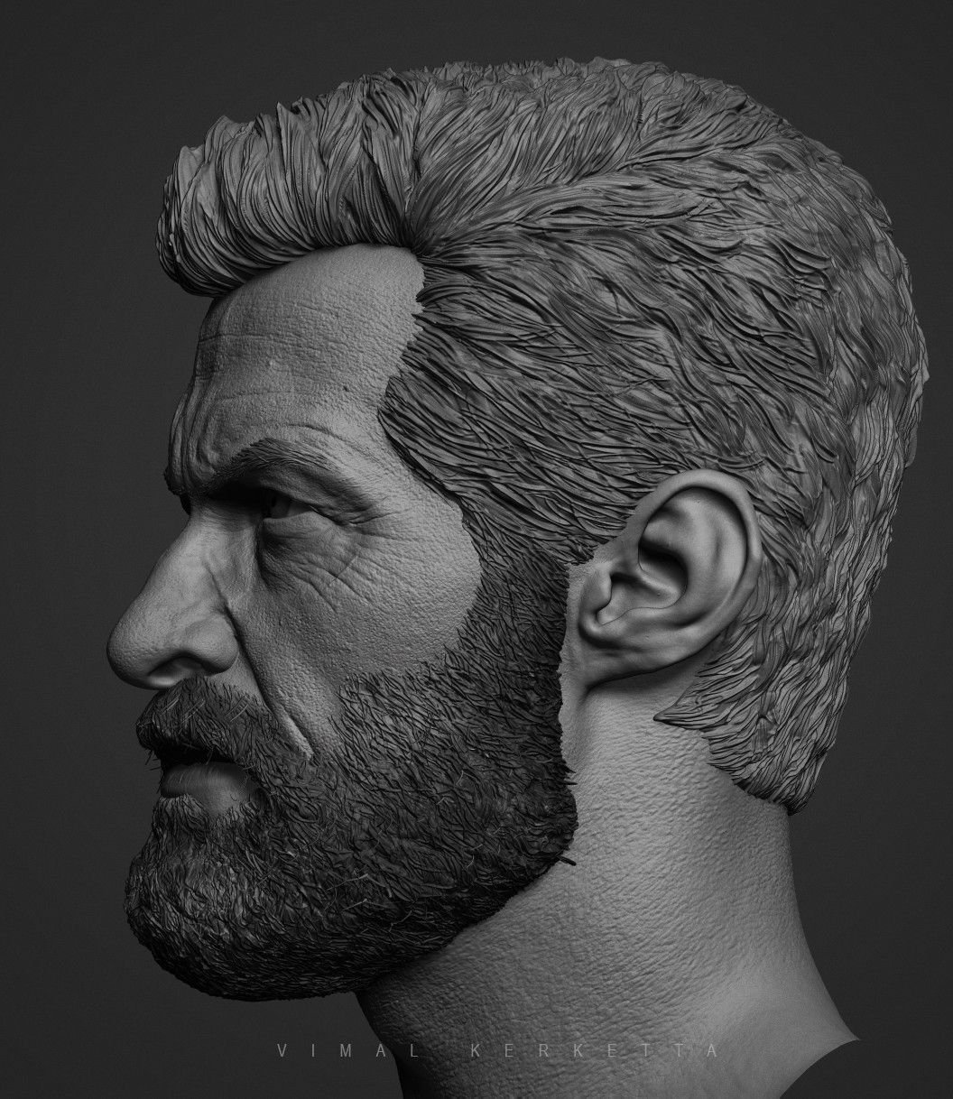 Росомаха Хью Джекман Zbrush