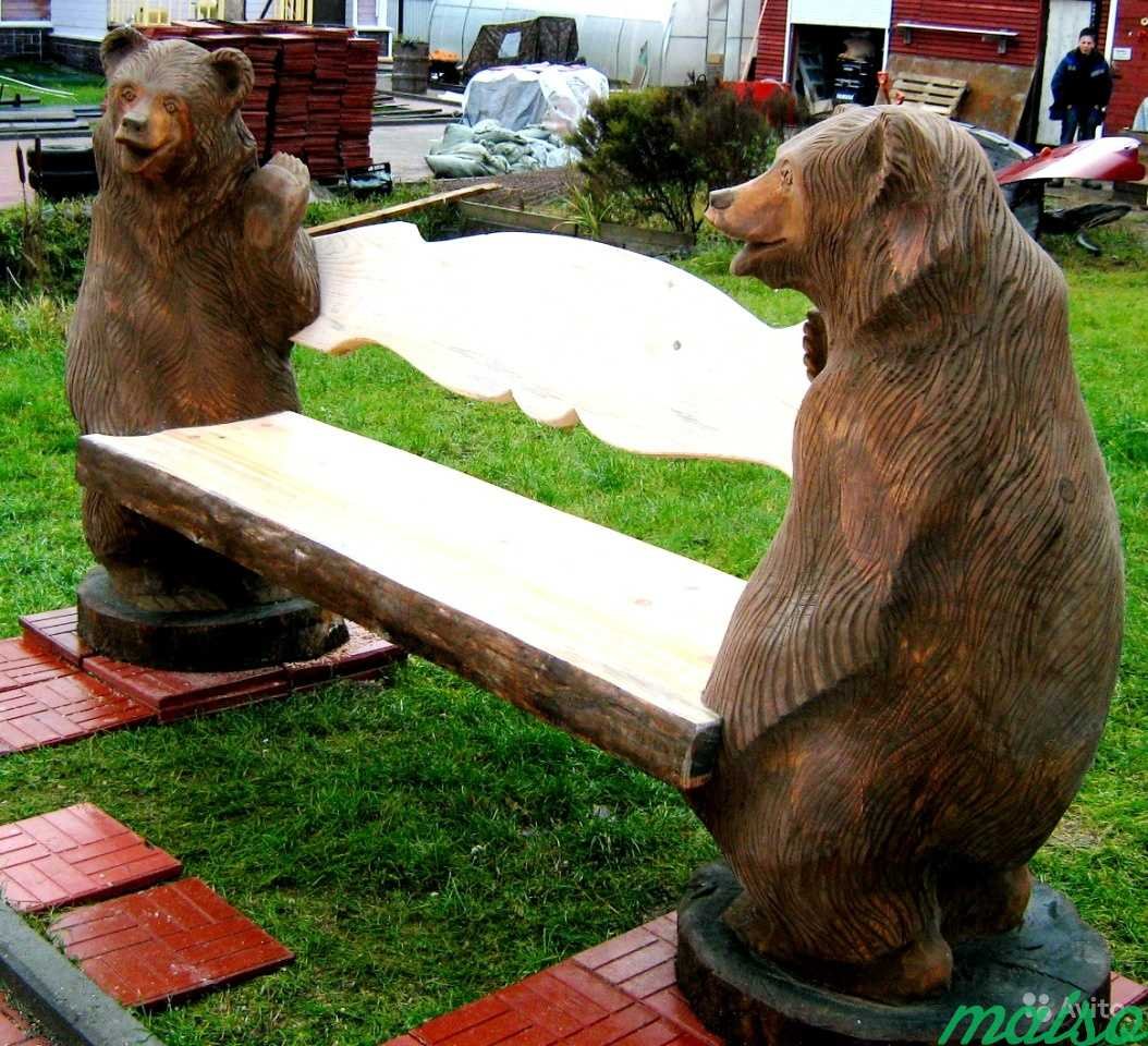 Резное панно Рысь
