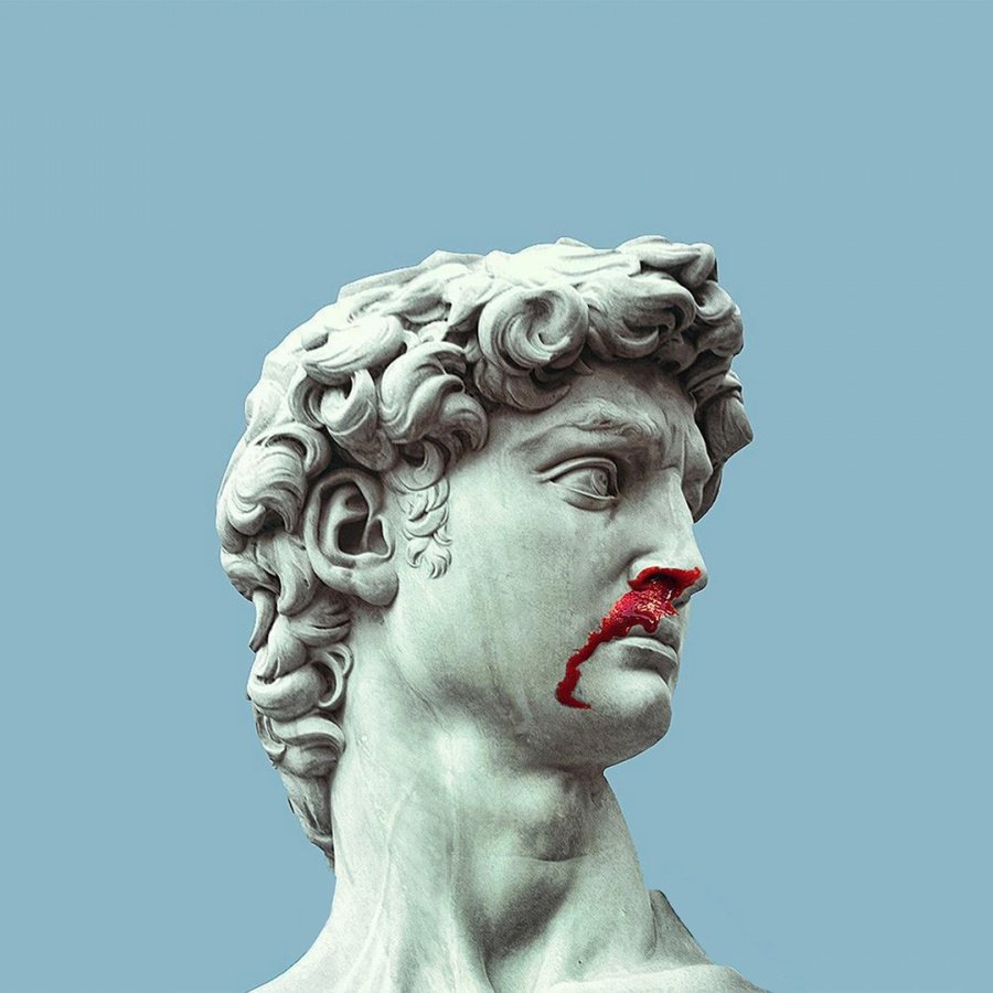 Давид Микеланджело vaporwave