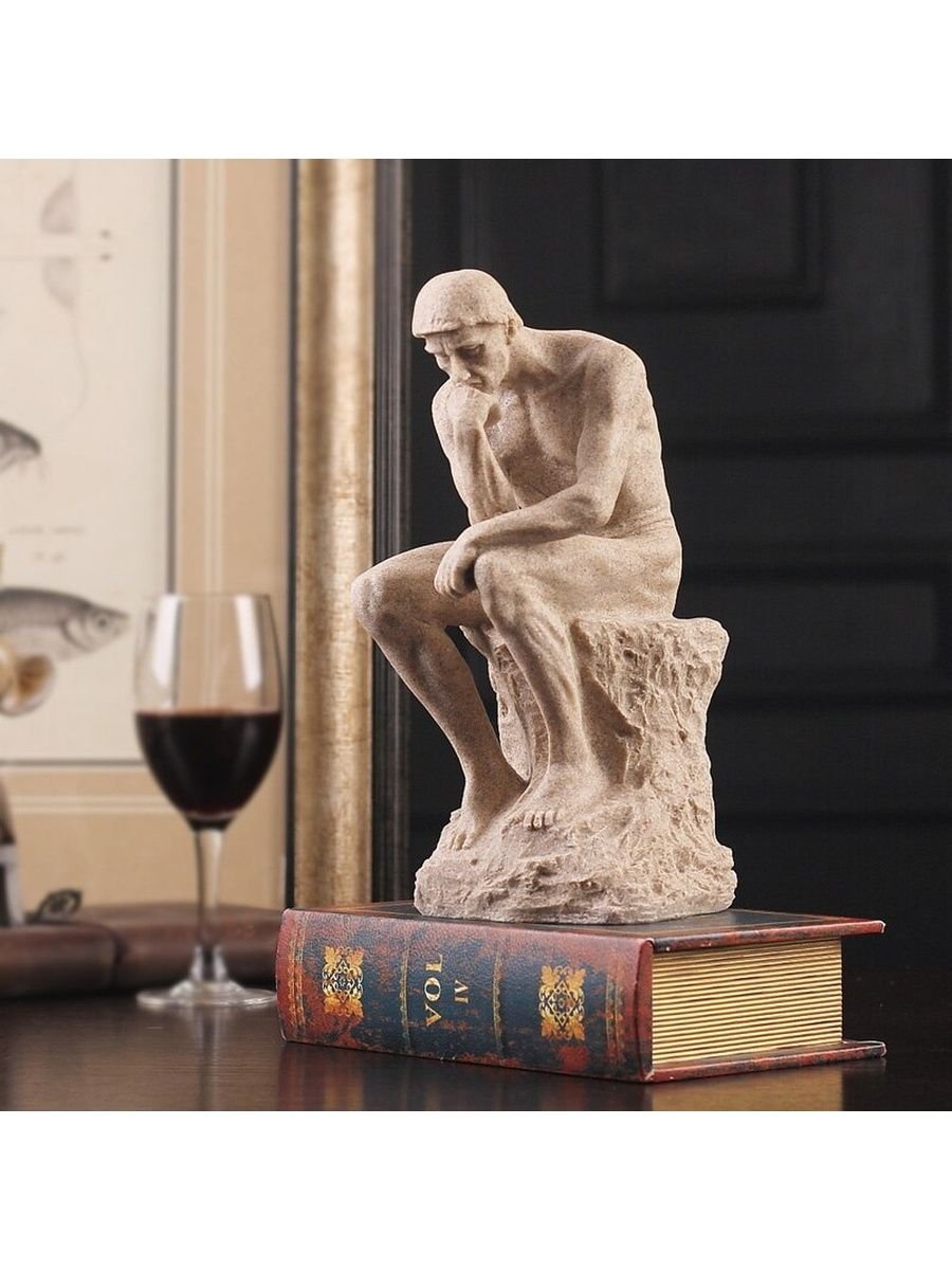 Мыслитель с книгой Роден